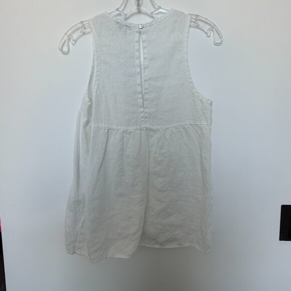 James Perse White Linen Sleeveless Top Size 0 - Picture 5 of 8